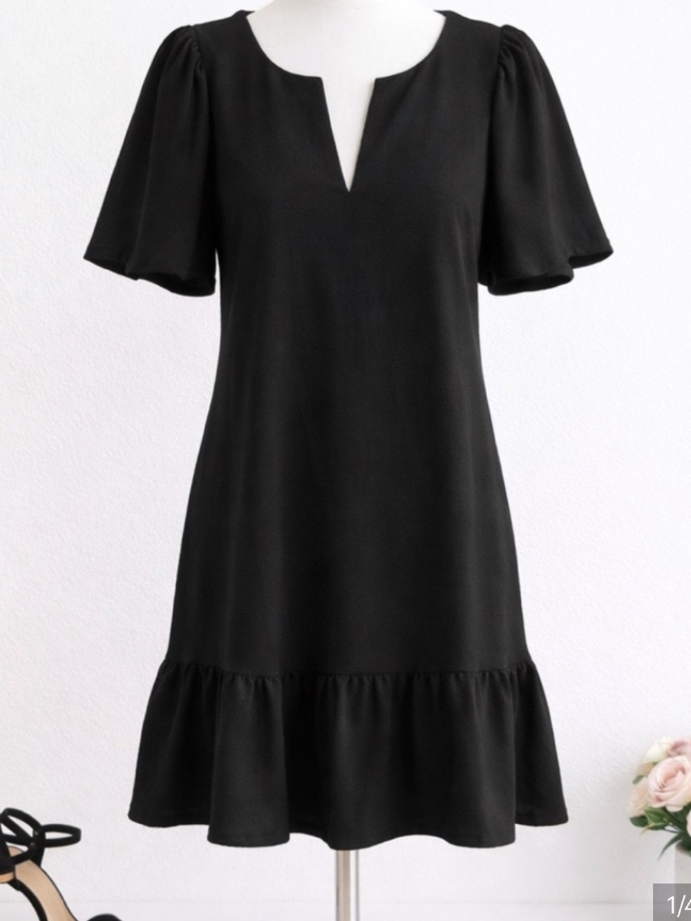 J. Crew Delilah Dress Black Size Small NWT Cotton